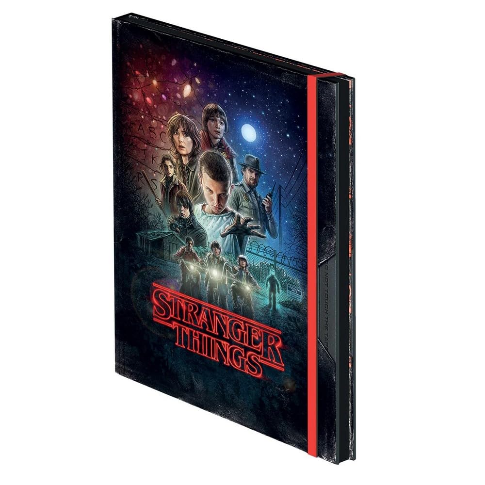 STRANGER THINGS - SEASON 1 VHS - Premium A5 Notebook Black